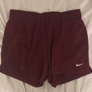 Nike Maroon Dri fit Athletic Shorts